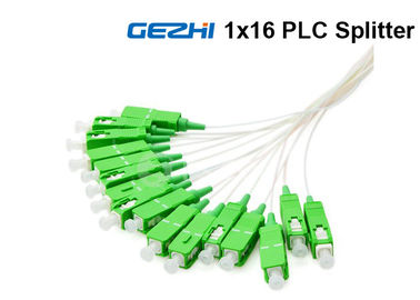 1x16 Fiber Optical Blockness PLC Splitter Device SC/APC Or SC/UPC Connector